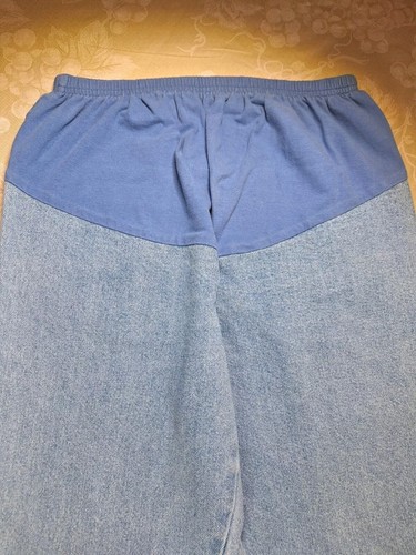 Take Nine Maternity Denim Jeans Size Petite Cotton Panel Slifht Spandex GC - Picture 3 of 14