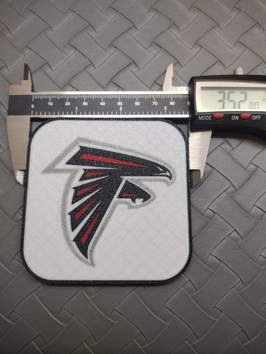 ATLANTA FALCONS NFL DRINK COASTERS FOOTBALL 3.5" 0.2" SET 4 HEAT RESISTANT BAR - Picture 4 of 6