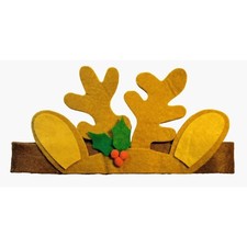 Felt Reindeer Antler Headband Holly Christmas Party Costume Prop