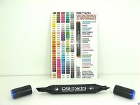 Marker Pantone Set 10 St Db-Twin Pen Marker Verschiedene Farben Twin Tip