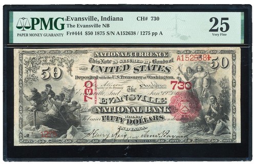 1929 $50 FIRST NATIONAL BANK NOTE CURRENCY OTTUMWA IOWA LADDER