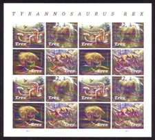 #5410-3 TYRANNOSAURUS REX.  FOREVER MINT SHEET.  F- VF NH.