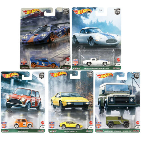 Coche diecast Hot Wheels p Premium 1:64 Car Culture British House Power FPY86-957A - Imagen 12 de 12