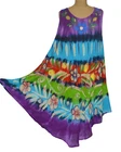 Summer dress tunic beach dress dress hippie boho tie dye 38 40 42 44 46 48 N°61.4