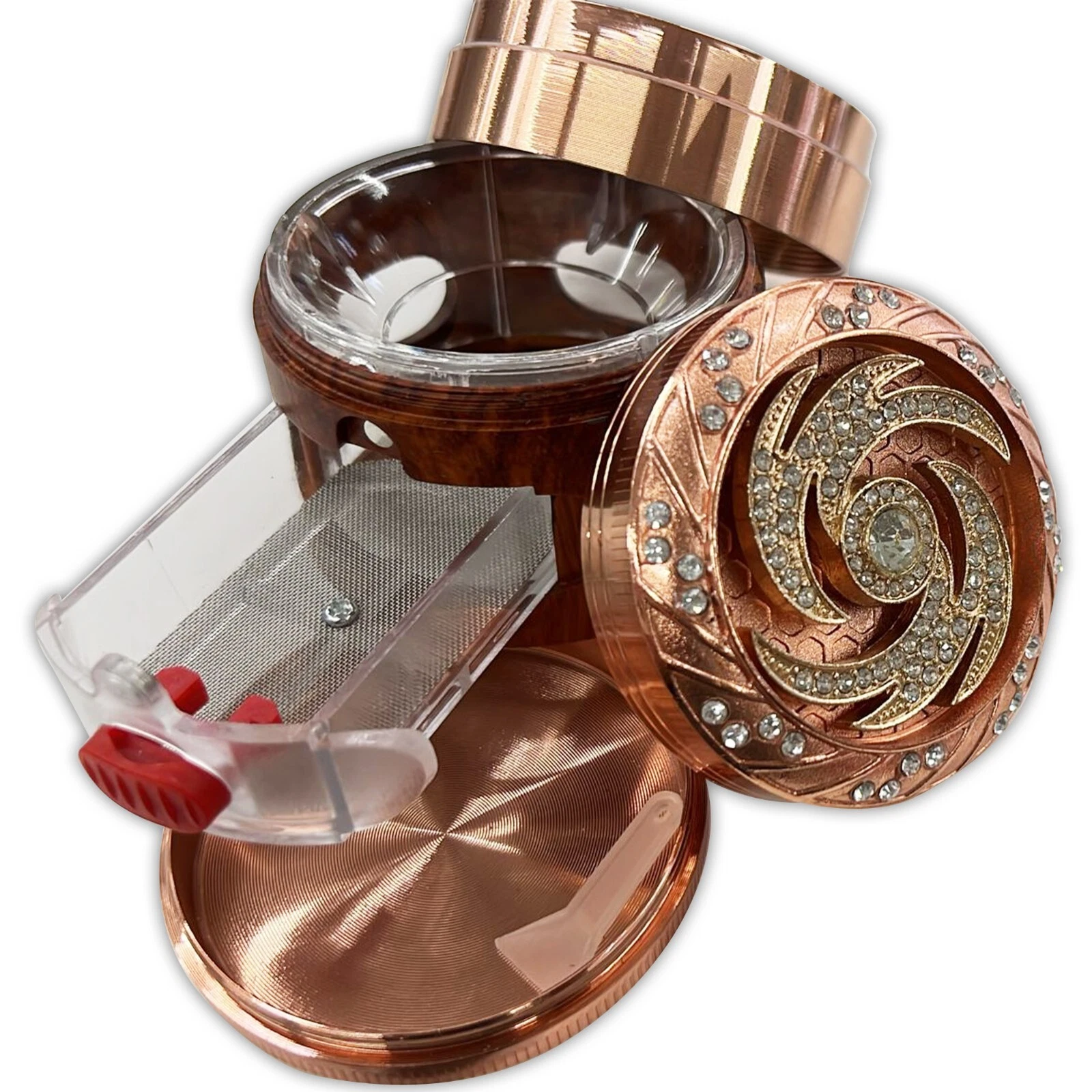 Hand Muller 4 Layer Metal Tobacco Crusher Herbal Spice Grinder Smoking Gift
Opens in a new window or