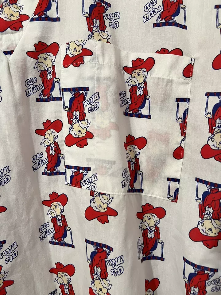 Ole Miss повстанцев скрабы Col Reb рубашка и брюки рубашка большой и брюки размер W28-34/30L - Изображение 3 из 4