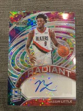 2020-21 Panini Spectra Radiant Signatures Celestial Prizm /35 Nassir Little Auto