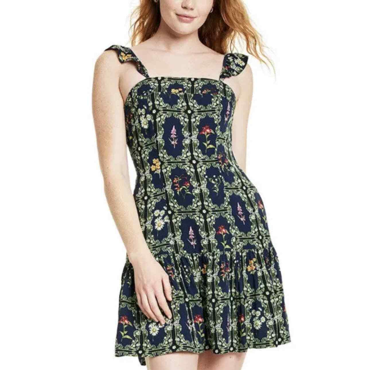 Agua Bendita x Target Floral Tile Flutter Sleeve Mini… Gem