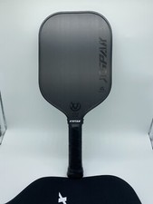 Lightly Used Xspak Raw Carbon Fiber Pickleball Paddle , Elongated With Cover