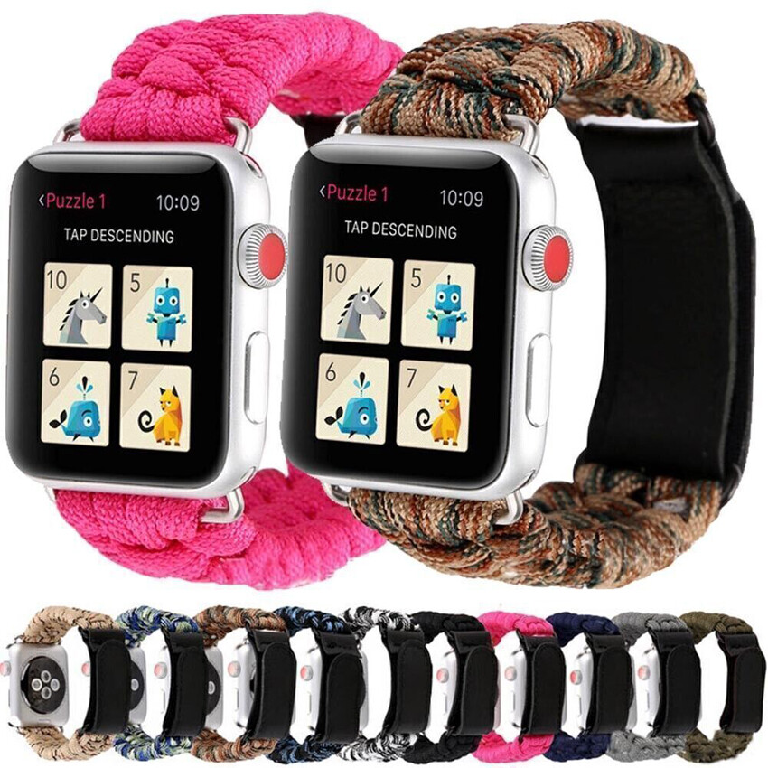 49mm Strap Nylon Braided Sport Loop For Apple Watch Series Ultra 8 7 6 5 SE Band
