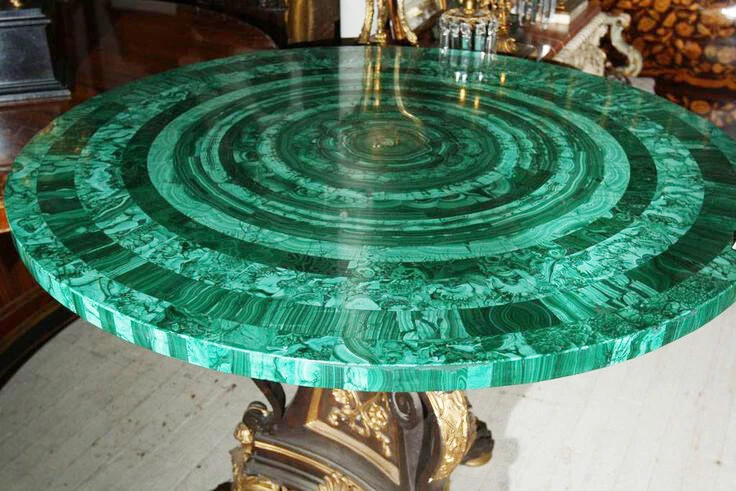 Green round coffee table online