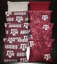 TEXAS A M University AGGIES CORNHOLE BEAN BAGS Tie Dye Tailgate Game 8 ACA Bags