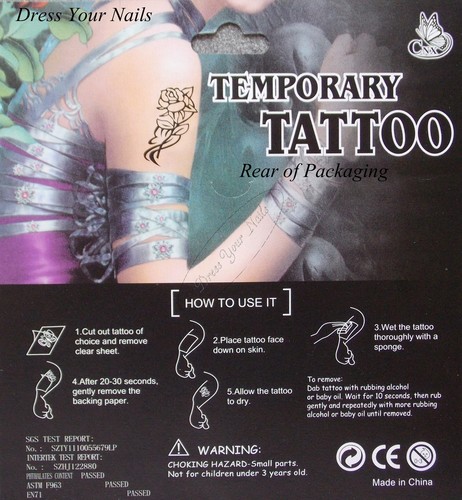 Cráneo + Cruces Rosas Piratas Negras Surtido Cuerpo Temporal Tatuaje Halloween - Imagen 3 de 4