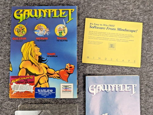 CIB Gauntlet Big Box PC IBM Tandy 5.25" Floppy Disk Folio - Mindscape - EUC - Picture 11 of 13