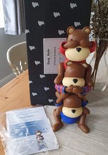 Doug Hyde Sculpture Three Wise Monkeys In Box With COA
