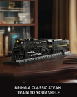 1225 Locomotive Building Set, Classic Steam Train Model Toy for Adult Collectors