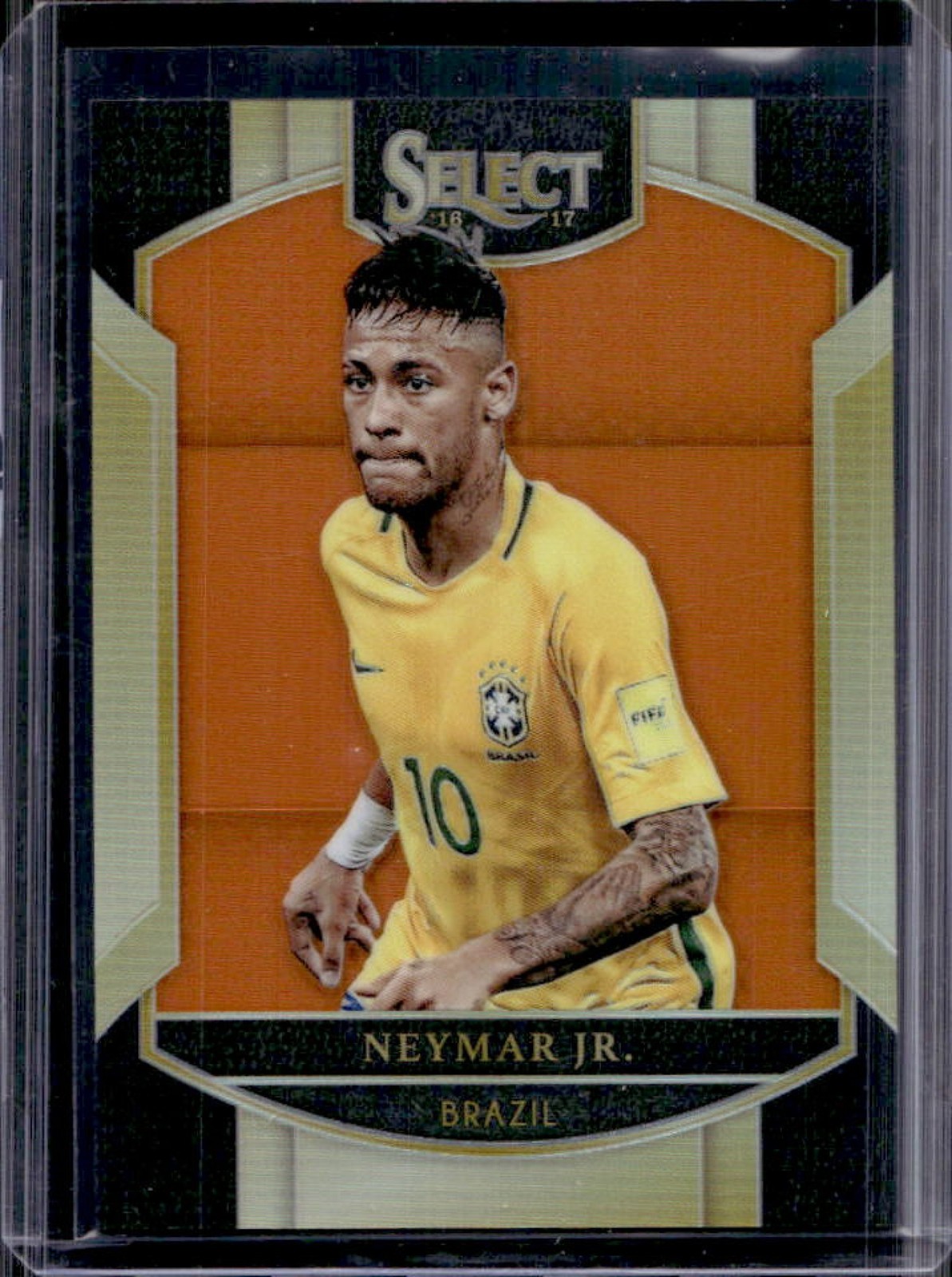 2016 Panini Select Neymar Jr. Orange Terrace #/75 Brazil