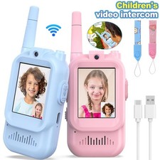 2 Pack Rechargeable Kids Video Walkie Talkies 2 Way Radios Radios Toys Ages 3-12
