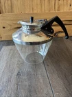 Vtg PYREX WARE Teamaker 12 Cup Glass Coffee Teapot Pot Pitcher Chrome 6612-12