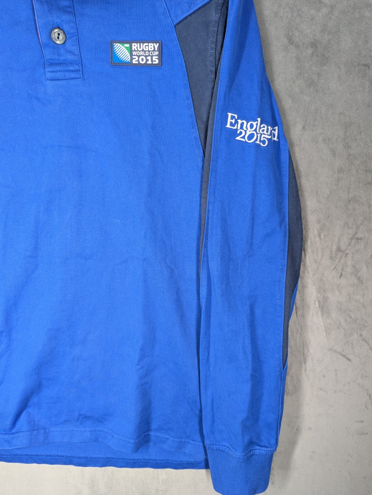 Musto Rugby Polo Shirt World Cup 2015 England Mens Size Small Long Sleeve Cotton image 2