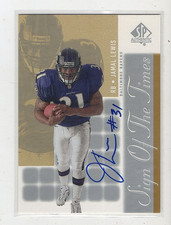 2000 Upper Deck SP Authentic Jamal Lewis Sign of the Times Auto On-Card NM-MT