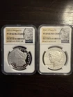 2023-S Proof $1 Morgan and Peace Silver Dollar 2pc Set NGC Ultra Cameo PF 70 69