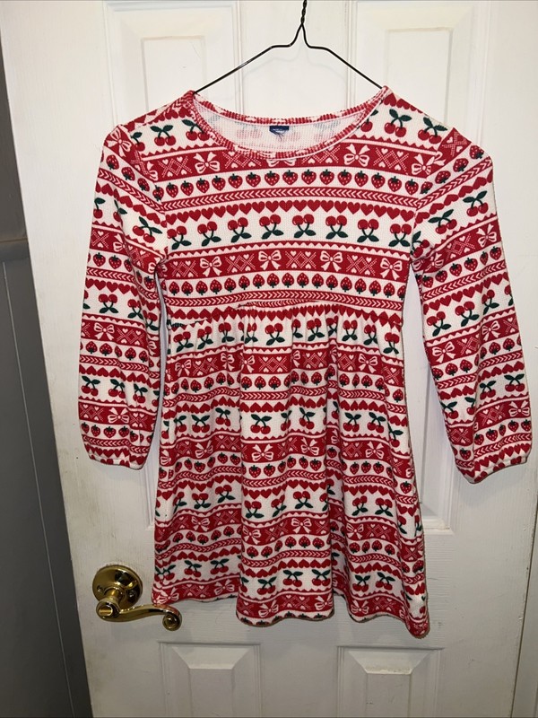 Girl’s long sleeve colorful knit dress 5T