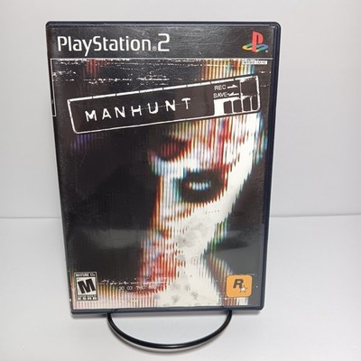 Manhunt (Sony PlayStation 2, 2003) PS2 W/Manual Tested COVER ART DAMAGE SEE PICS