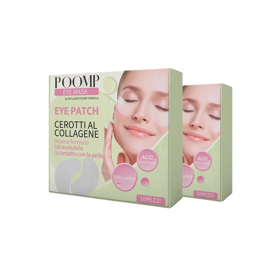 Poomp Eye Patch 2x – Maschere Occhi al Collagene – 20 Patch Idratanti Anti-Age | - Immagine 4 di 4