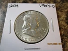 1957-D FRANKLIN HALF GEM     49