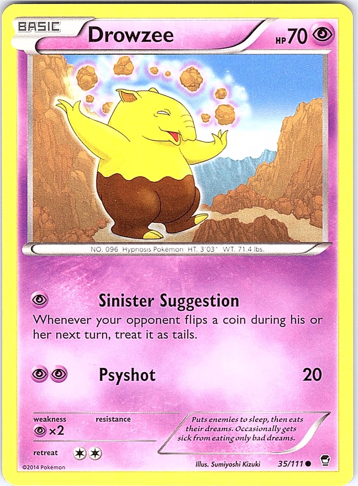 Drowzee 35/111 Common Furious Fists Pokemon