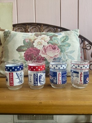 VINTAGE NASA APOLLO 11-14 MAN ON THE MOON July 20, 1969 LIBBEY GLASSES SET OF 4