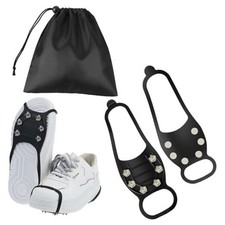 1 Pair Non Slip Gripper Spike, Ice Grippers Walk Traction Cleat Snow Shoe