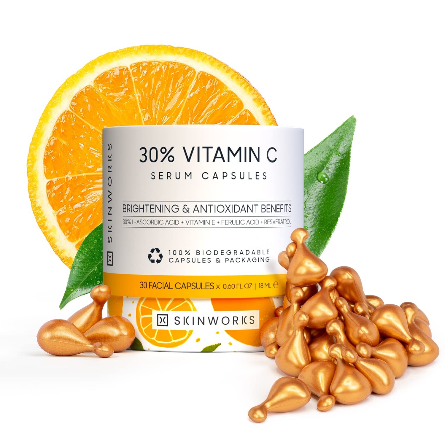 ULTRA POTENT 30% Vitamin C Serum for Face, Vitamin E Ferulic Acid Facial Glow...