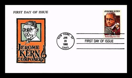 US COVER FIRST DAY OF ISSUE JEROME KERN COMPOSER PERFORMING ARTS