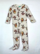 DISNEY Baby 6-9M Winnie The Pooh Footed Sleeper Ribbed Pajama Honey Bear Tigger