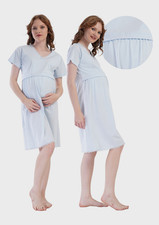 Bequemes Stillshirt aus Baumwolle f&uuml;r Damen, kurz&auml;rmelig, Gr&ouml;&szlig;e M, Vienetta