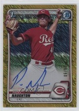 2020 Bowman Chrome Prospect Gold Shimmer Refractor 4/50 Packy Naughton Auto 0n64