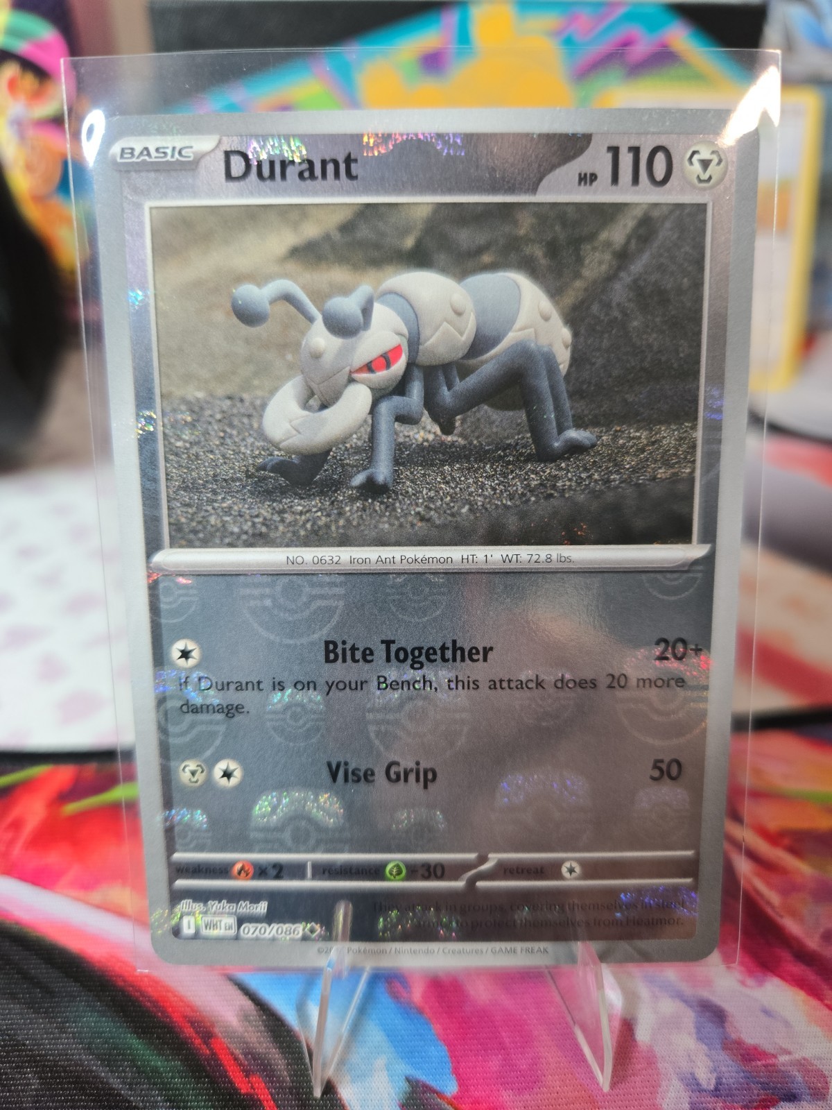 Durant (Master Ball Pattern) Uncommon SV: White Flare 070/086 NM Holo