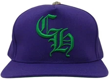 Chrome Hearts CH Baseball Cap Purple/Green - Lightly Worn