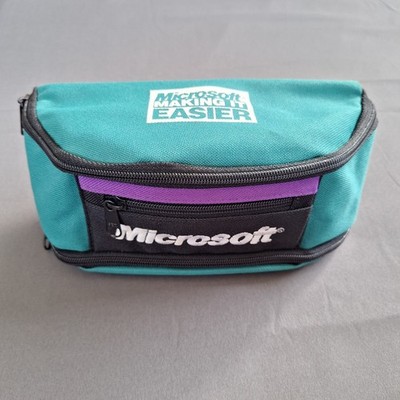 Vintage Microsoft  Making It Easier  Fanny Pack 90s Teal & Purple New W/O Tags