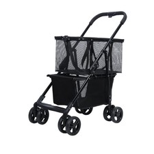Shopping Cart Collapsible Utility Trolley Cart, Detachable Carry Bag with Wheels