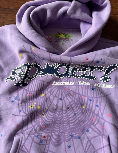 Sp5der Açaí Brand New Hoodie size L