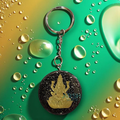 Goddess Lakshmi Devi Pyrite Keychain use for attract money & help in success