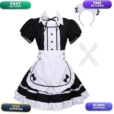 Colorful House Women's Cosplay French Apron Maid Dress Costume X-Large