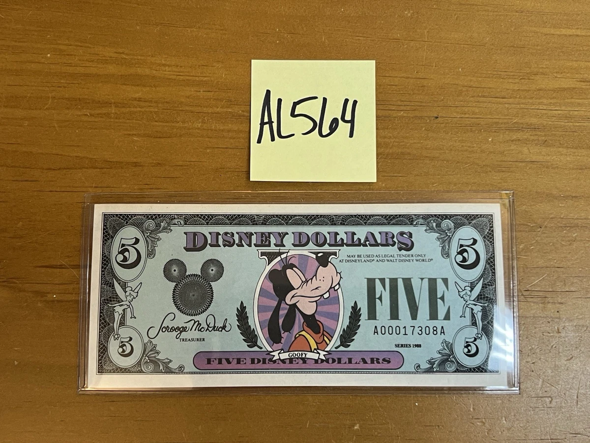 レア 1987年 DisneyDollars カリフォルニア A Disney Dollars 1987 for sale | eBay