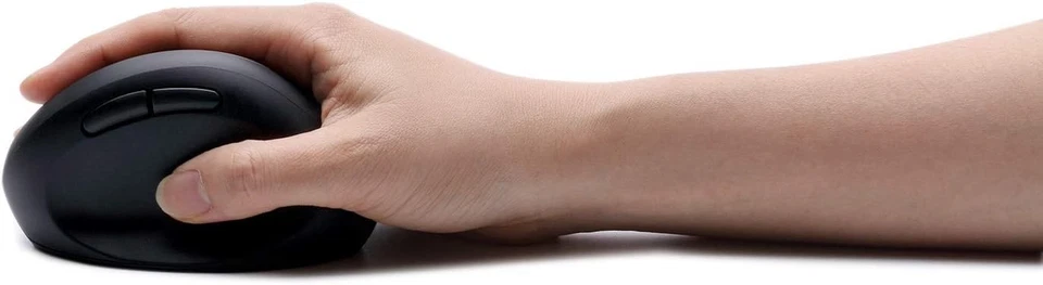 Adesso IMOUSE V10 WRLS VERTICAL ERGONOMIC MOUSE BLK OPTICAL 30 FT RANGE, Black - Image 3 of 4