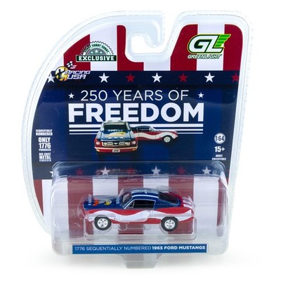 Greenlight Collectibles ''250 Years of Freedom'' 1965 Ford Mustang 1:64 Diecast