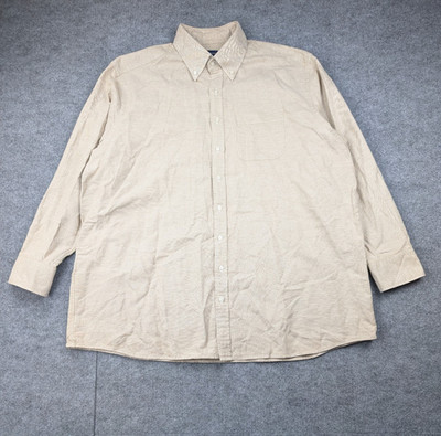 Proper Cloth Button Down Shirt Mens 2XL Hemp Lightweight Classic Quiet Luxury