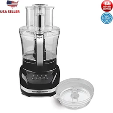 12 Cup Food Processor & Vegetable Chopper W/ Mini Bowl Easy Clean BPA Free 500W